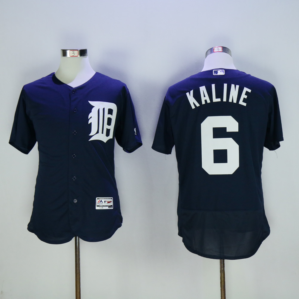 Men Detroit Tigers #6 Kaline Blue MLB Jerseys->detroit tigers->MLB Jersey